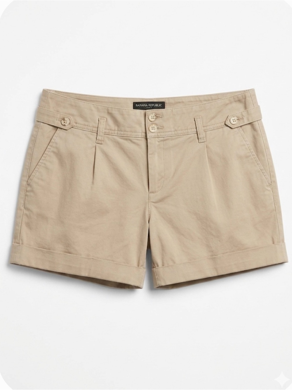 Banana Republic Tan Utility Chino Shorts Size 10